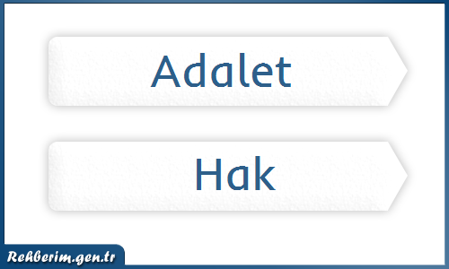 Adalet Nedir Ne Demek