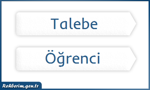 talebe nedir ne demek